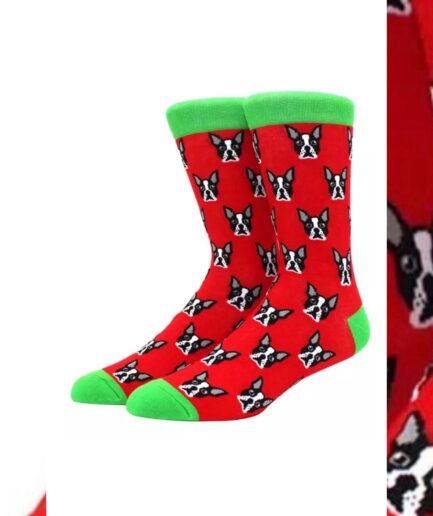 Red dog socks