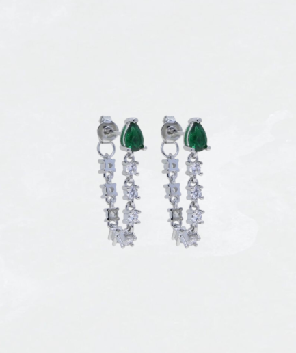 Teardrop Tennis Earrings