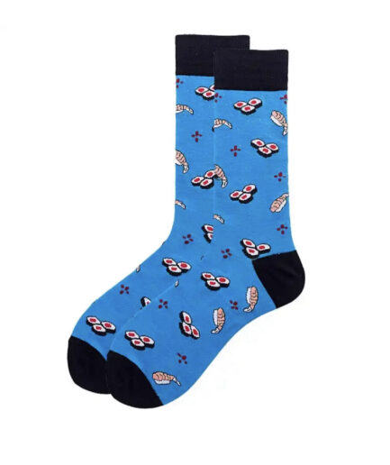 Blue sushi socks