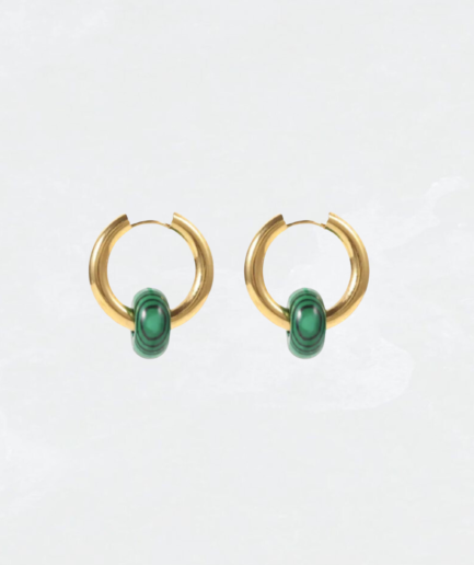 Green Donuts Earrings