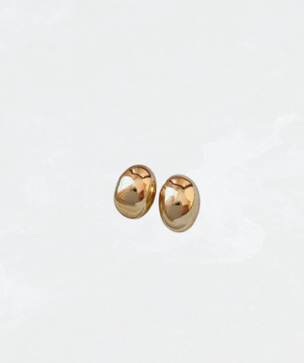 Mini Bean Earrings (Gold)